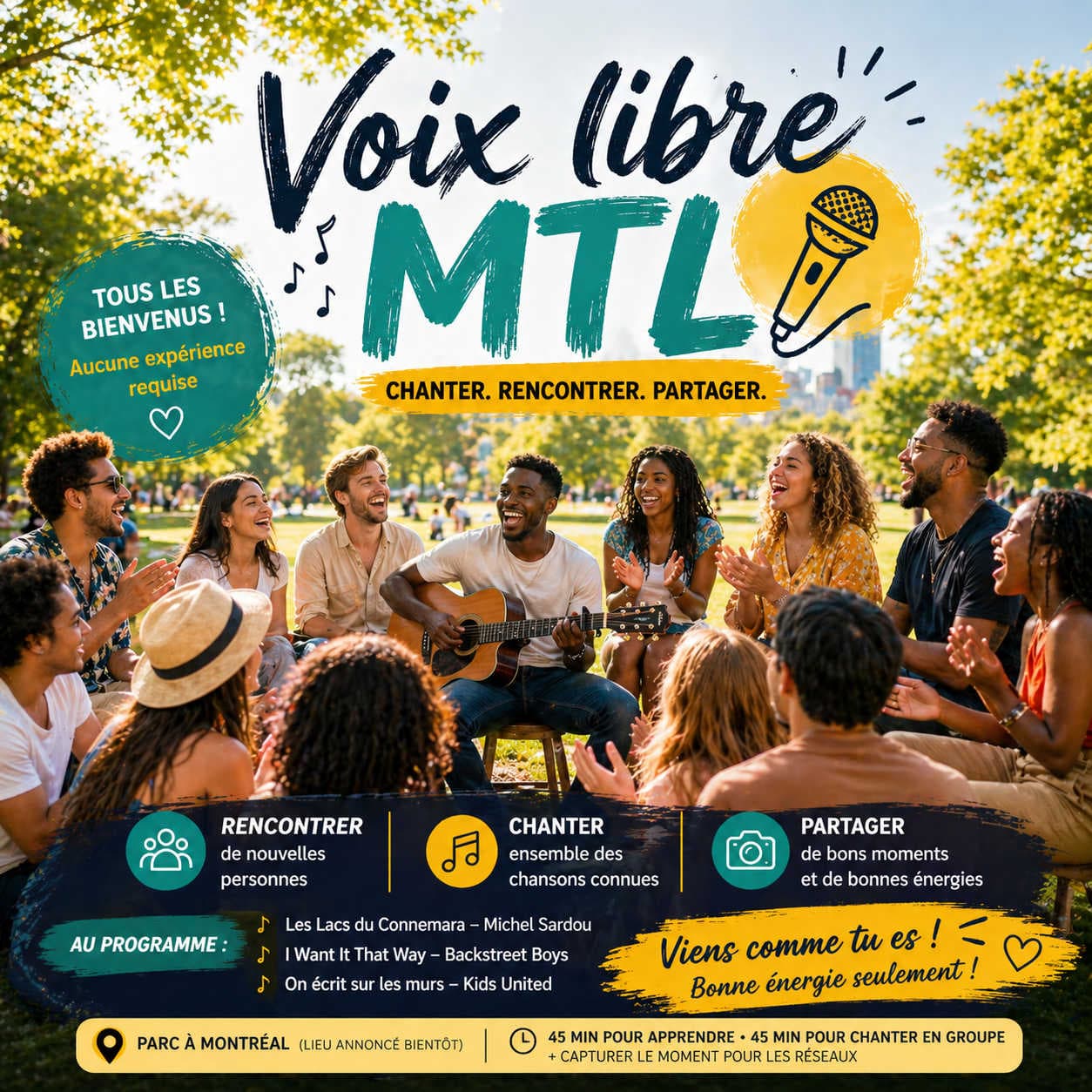 Event 🎤 🎙️ VOIX LIBRE MTL 🔥 à Parc La Fontaine