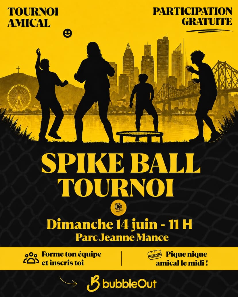 Montréal le premier tournoi de Spike-Ball 2026 est là 🏐☀️ 