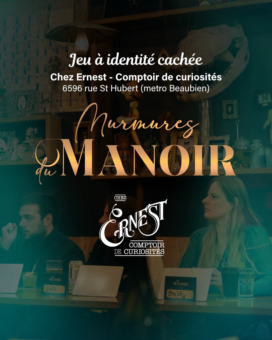 Event Murmures du Manoir à Chez Ernest - Comptoir de curiosités