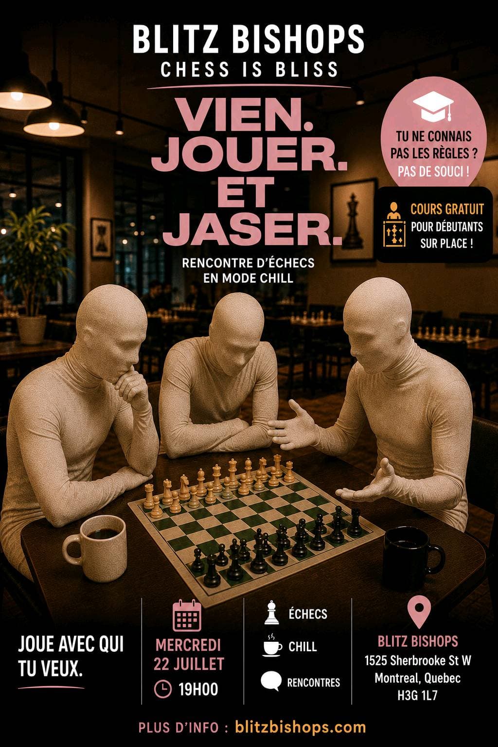 Event viens jouer et jaser ! à Blitz Bishops
